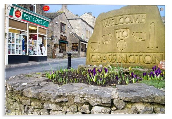 Grassington Village, Yorkshire Dales Acrylic by Martyn Arnold