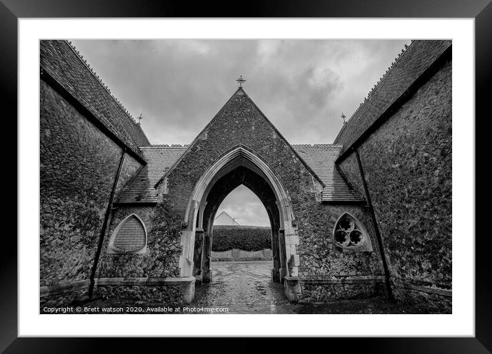 Tonbridge chapel Framed Mounted Print by Brett watson