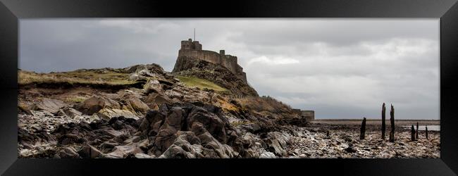 Lindisfarne Castle on Holy Island Framed Print by Northeast Images