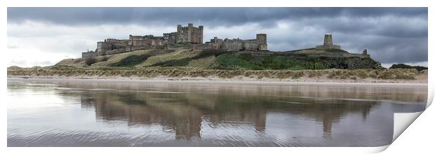 Bamburgh Castle Panoramic Print by Northeast Images