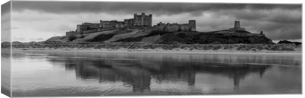 Bamburgh Panoramic Canvas Print by Northeast Images