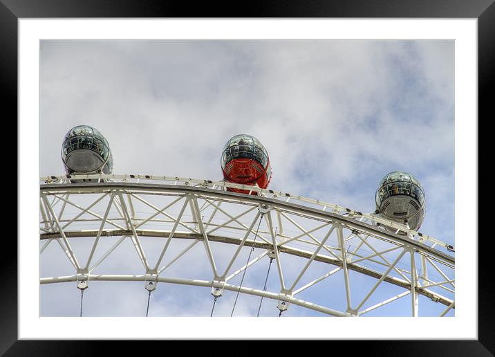 London Eye Framed Mounted Print by David French