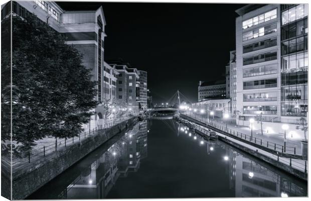 Bristol, Floating harbour, Temple Meads Canvas Print by Dean Merry