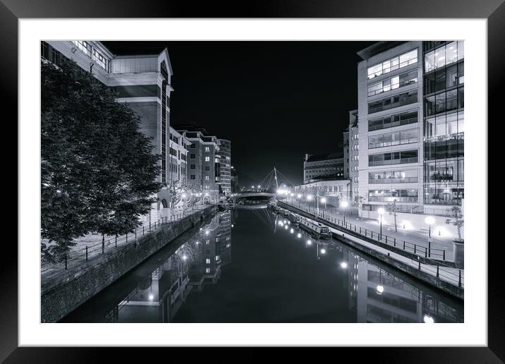 Bristol, Floating harbour, Temple Meads Framed Mounted Print by Dean Merry