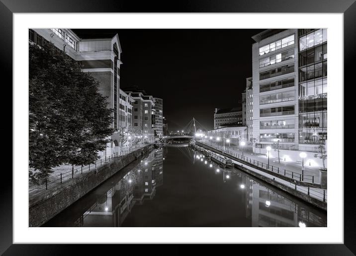 Bristol, Floating harbour, Temple Meads Framed Mounted Print by Dean Merry
