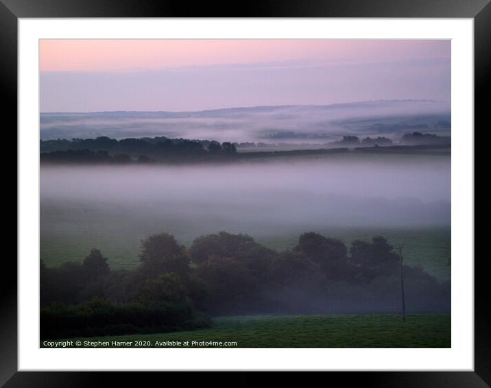 Enchanting Misty Cornwall Framed Mounted Print by Stephen Hamer