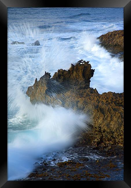 Carved by the Sea Framed Print by Mike Dawson