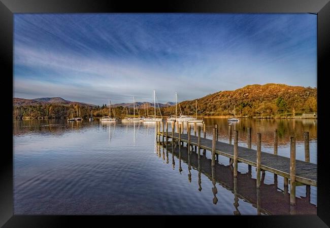 Boats of Ambleside Framed Print by Mike Hughes