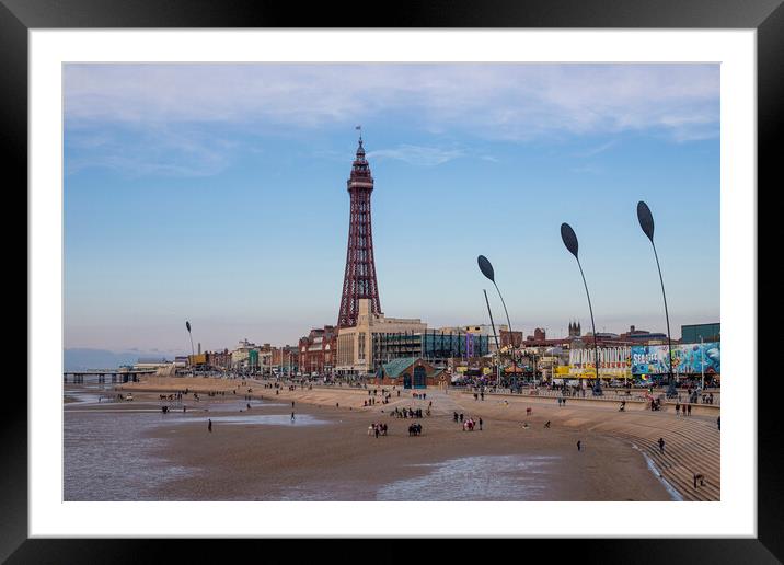 Blackpool Tower Framed Mounted Print by Mike Hughes