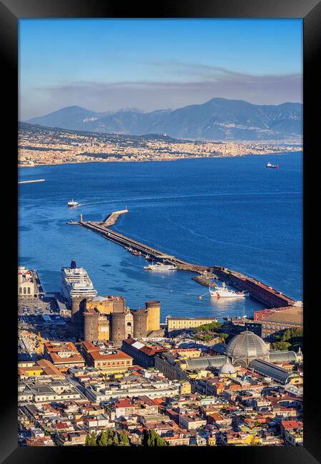 City of Naples in Italy Framed Print by Artur Bogacki