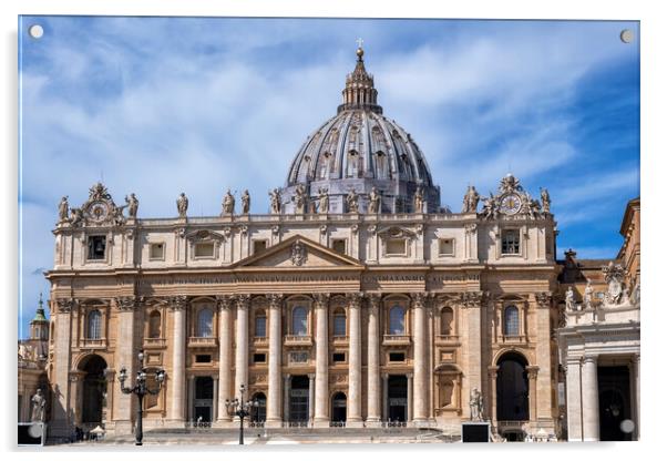 Papal Basilica of Saint Peter in Vatican Acrylic by Artur Bogacki