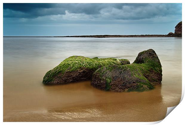 Green sea rocks Print by Keith Thorburn EFIAP/b