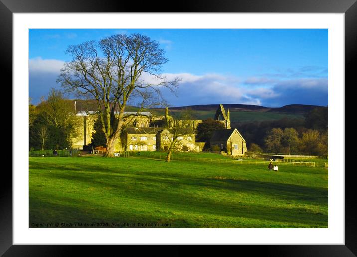 Bolton Priory Framed Mounted Print by Steven Watson