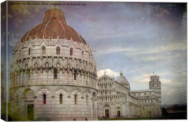 Pisa Piazza dei Miracoli Canvas Print by Jim Jones