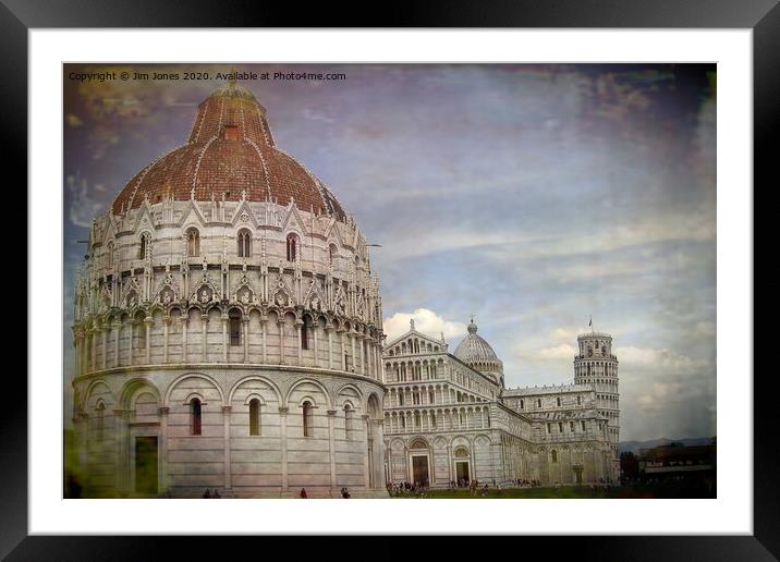 Pisa Piazza dei Miracoli Framed Mounted Print by Jim Jones