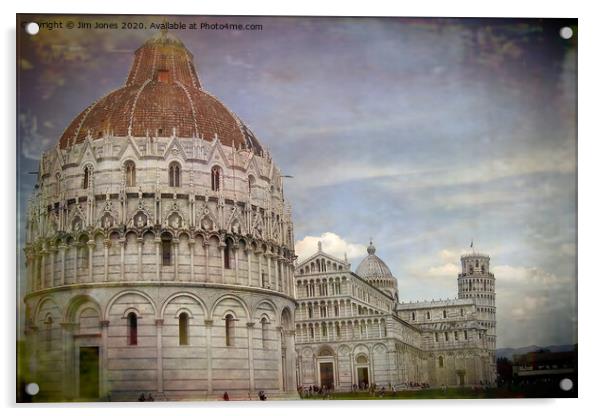 Pisa Piazza dei Miracoli Acrylic by Jim Jones