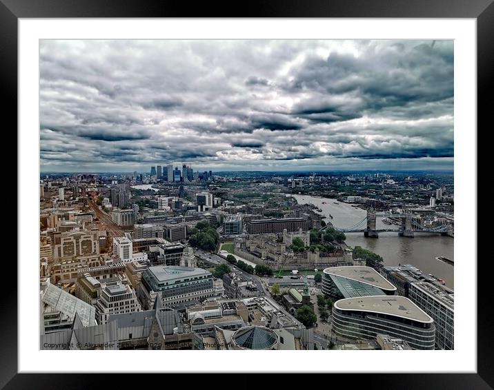 Top of the London Framed Mounted Print by Alexander Zichacek