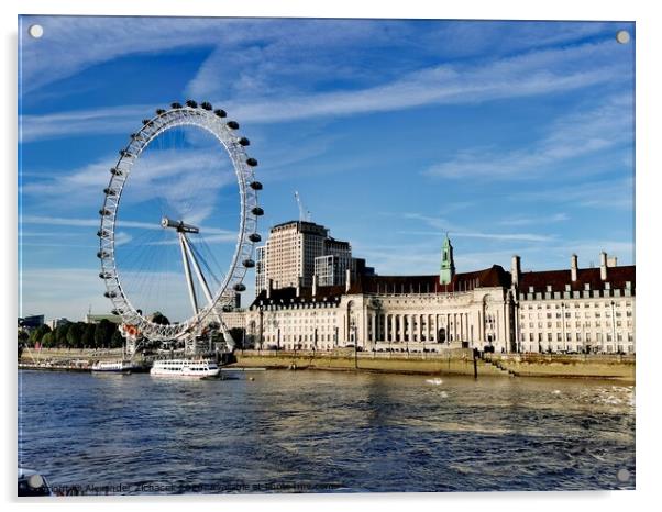 London Eye Acrylic by Alexander Zichacek