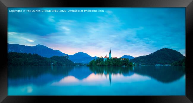Lake Bled Slovenia Framed Print by Phil Durkin DPAGB BPE4