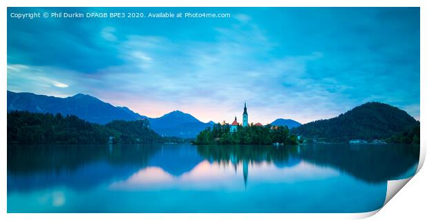Lake Bled Slovenia Print by Phil Durkin DPAGB BPE4