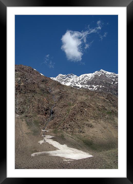 Mountains in Lahaul Valley Framed Mounted Print by Serena Bowles