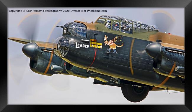 The BBMF Lancaster take off At RIAT 2018 Framed Print by Colin Williams Photography