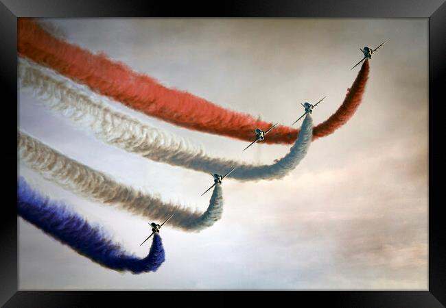 The Red Arrows Enid Section Framed Print by J Biggadike