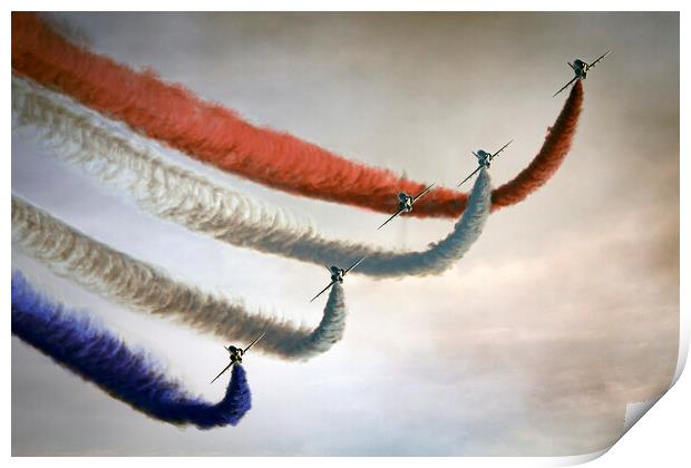 The Red Arrows Enid Section Print by J Biggadike