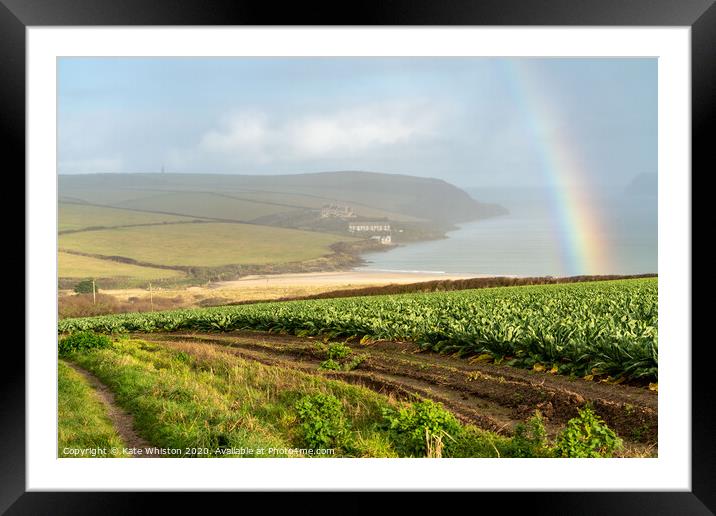 Rainbow Tregirls Framed Mounted Print by Kate Whiston