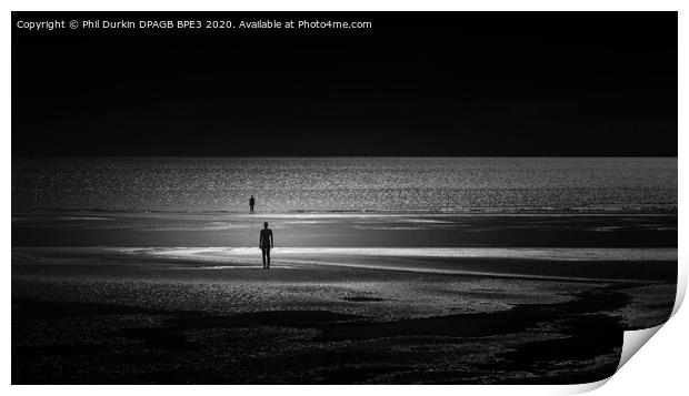 Moonlit Crosby Beach Print by Phil Durkin DPAGB BPE4