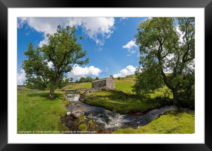 Cray in Wharfedale. Framed Mounted Print by Chris North