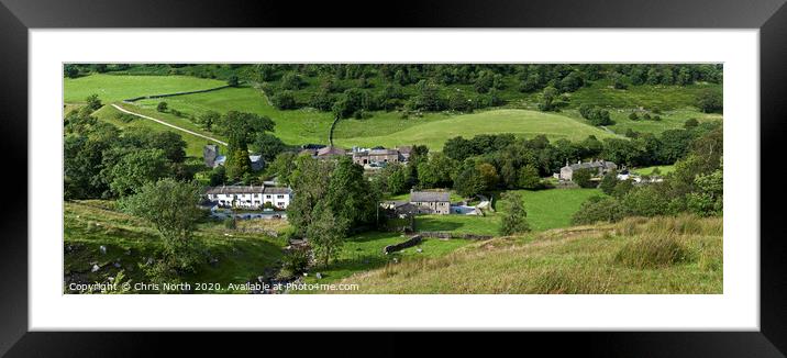 Hubberholme village. Framed Mounted Print by Chris North
