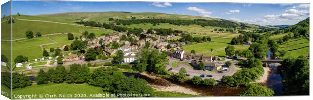 Kettlewell in the Yorkshire Dales. Canvas Print by Chris North