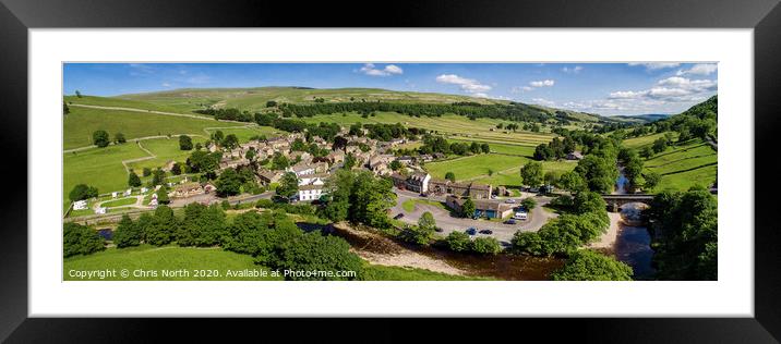 Kettlewell in the Yorkshire Dales. Framed Mounted Print by Chris North