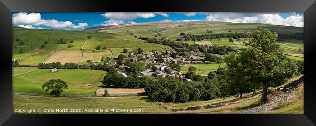 The Yorkshire Dales village of Kettlewell. Framed Print by Chris North