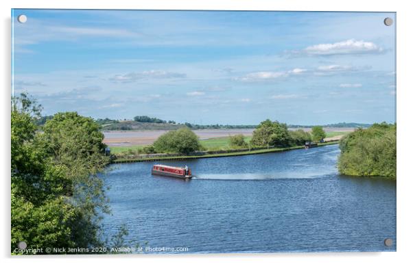 Opening of the Gloucester Canal from Sharpness to Gloucester in Gloucestershire Acrylic by Nick Jenkins