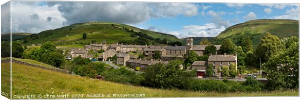 Muker the Yorkshire Dales. Canvas Print by Chris North