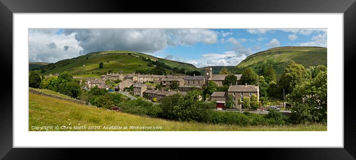 Muker the Yorkshire Dales. Framed Mounted Print by Chris North
