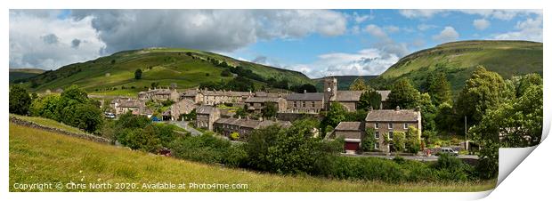 Muker the Yorkshire Dales. Print by Chris North