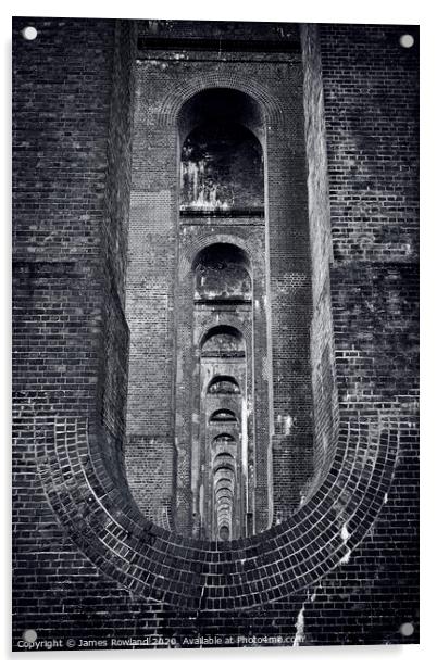 Balcombe Viaduct Bricks Acrylic by James Rowland