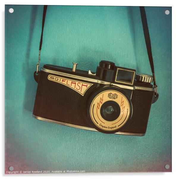 Vintage Camera Acrylic by James Rowland