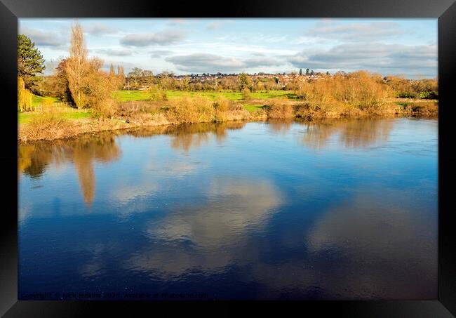 The River Wye at Ross on Wye Herefordshire Framed Print by Nick Jenkins