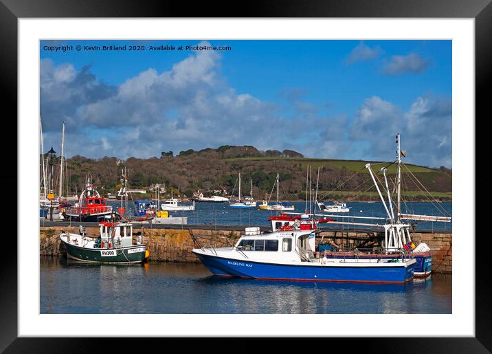  Falmouth working boats Framed Mounted Print by Kevin Britland