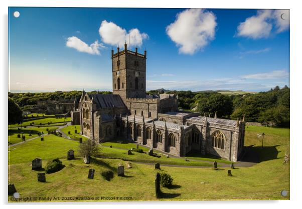 St. David's Cathedral, Pembrokeshire Acrylic by Paddy Art