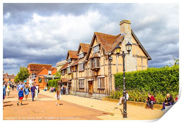 Shakespeare’s birthplace  Print by Ian Stone