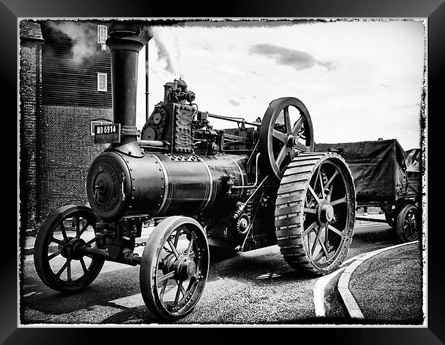 Steam Traction Engine Framed Print by peter tachauer