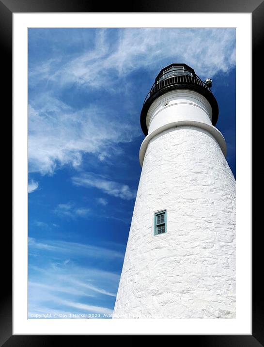 Cape Elizabeth Lighthouse, Maine Framed Mounted Print by David Harker