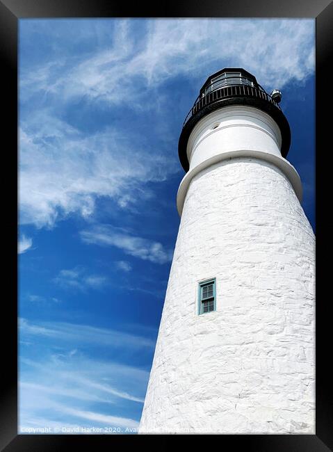Cape Elizabeth Lighthouse, Maine Framed Print by David Harker
