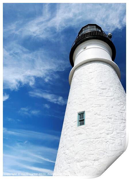 Cape Elizabeth Lighthouse, Maine Print by David Harker