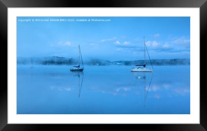 Ambleside On Lake Windermere  Framed Mounted Print by Phil Durkin DPAGB BPE4